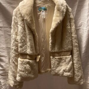 Beth Bowley Plush Cream Teddy Jacket
